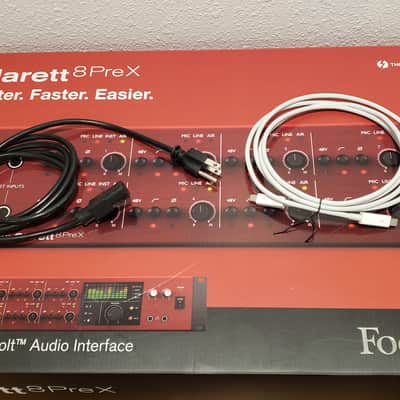 Focusrite Clarett 8Pre X Thunderbolt Audio Interface 2010s - Red image 5