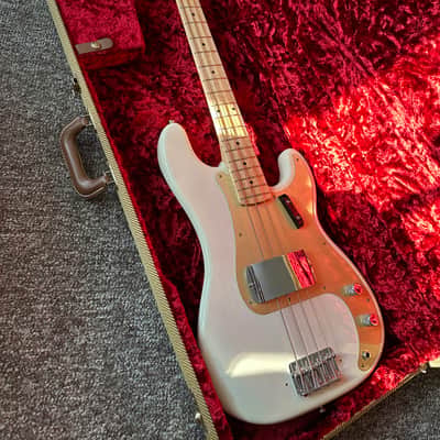 2016 Fender American Vintage '58 Precision Bass AVRI White Blonde image 7
