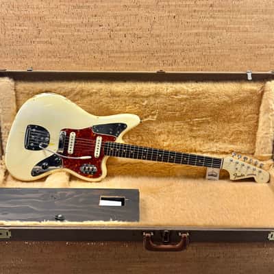 Fender Jaguar 1963 - Olympic White with Matching Headstock image 2