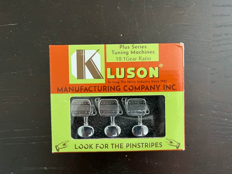 Kluson Plus Series 3x3 TUNERS 18:1 Chrome KPLUS-3-C - Open Box image 1