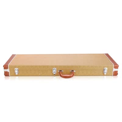 Aftermarket Tweed Bass Guitar Hard Case Standard Electric Bass Guitars Hardshell Case Key Surface image 3