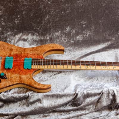 GB Liuteria Boutique guitar Ergal 6 string illuminated resin image 4