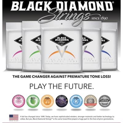 Black Diamond CORE-BOND Black Diamond Nickel Electric Guitar Strings - Light - 10.5-46 image 2