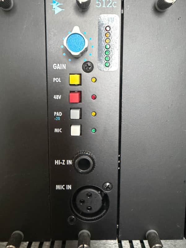 API 512c 500 Series Mic Pre AND Shure A15AS Switchable Attenuator : 1 of 2 image 1