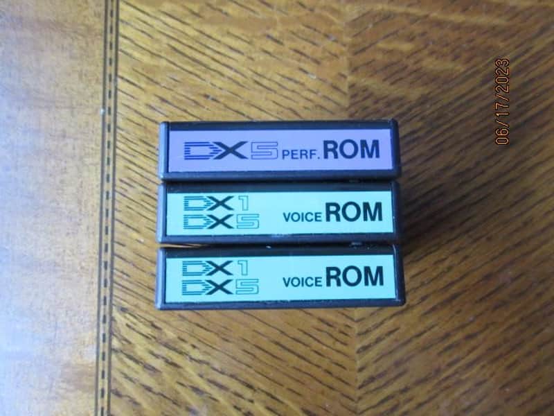 Yamaha DX1 and DX5 - Full Set Of Original ROM Modules image 1