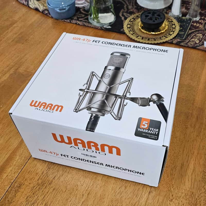 Warm Audio WA-47jr Large Diaphragm Multipattern FET Condenser Microphone 2018 - Present - Nickel image 1