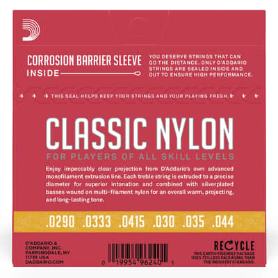 D'Addario Classical Strings EJ27N-3/4 3/4 Size, Silverplated, Normal - Classic Guitar Strings image 2