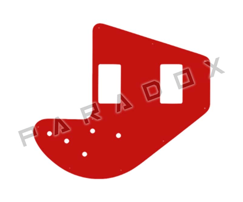 Custom Pickguard For 1975 - 1983 Made in America Gibson Ripper Bass - Red Solid .090" image 1
