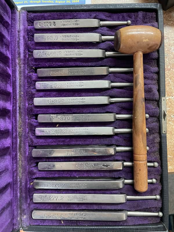 Deagan Toneometer Vintage Tuning Fork Set Vintage image 1