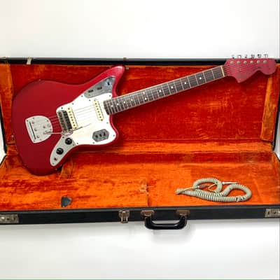 Fender Jaguar 1966 - Candy Apple Red Matched Headstock image 1