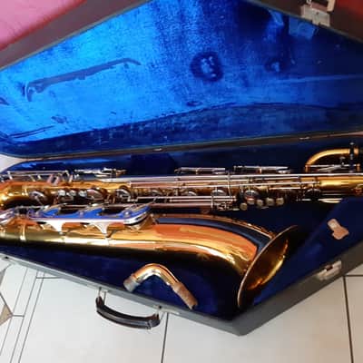 Super rare vintage baritone saxophone B&S Blue Label low a from 1980's , moster sound sax !!!!!! image 12