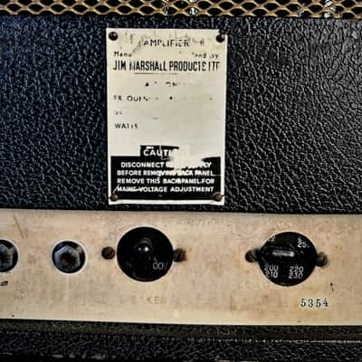 *RARE* Marshall Half Stack JTM45 MKII Lead Plexi 1965 Gold Block Logo Head & Cabinet Marshall 4x12 *Collector Level* image 7