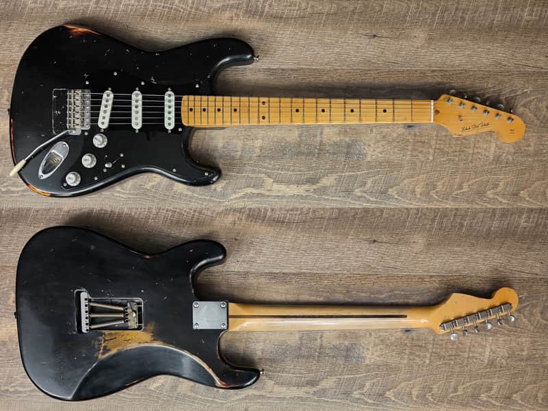 MyDream Stratocaster Custom Built - Gilmour's Black Strat Tribute Breathe image 1