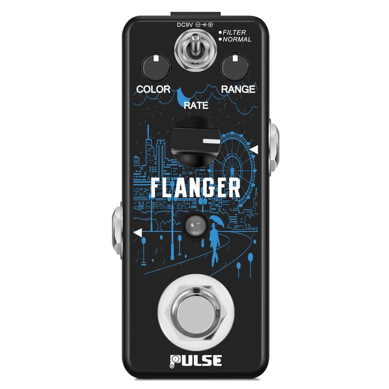 Pulse Flanger PT-12 Vintage Analog Flanger w/ Static Filter Guitar Pedal image 1