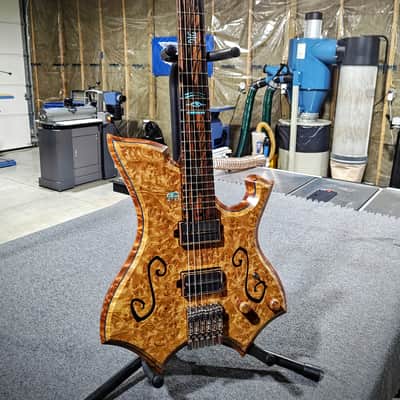 Barlow Guitars Osprey Semi-Hollow 2025 - Golden Camphor / Mun Ebony image 2