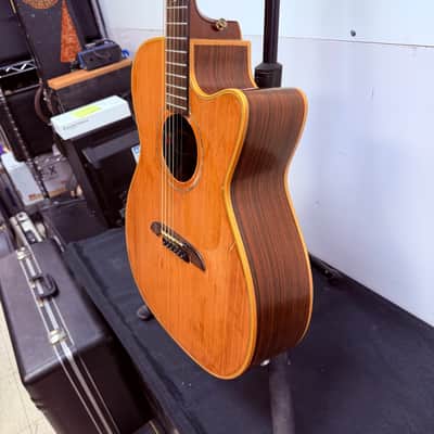 Vintage Alvarez by Kazuo Yairi DY-1 Acoustic Electric Guitar with Gig Bag Made in Japan 1990 image 18