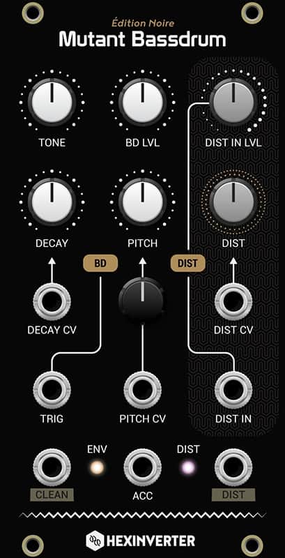 HEXINVERTER MUTANT BASSDRUM BLACK : BRAND NEW :  [DETROIT MODULAR] image 1