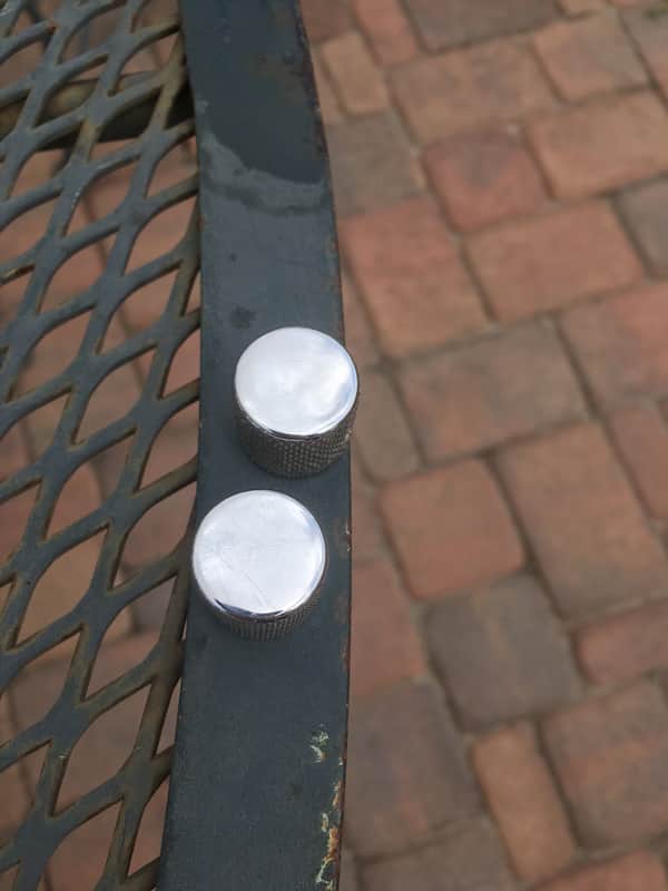 Fender Precision bass Telecaster Guitar Knobs 1975 Chrome image 1