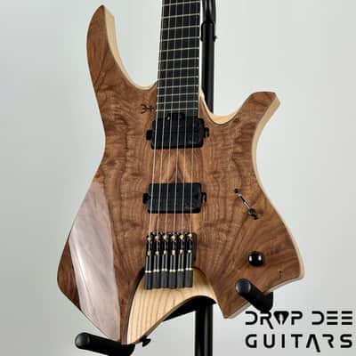 Infinia Neptune Headless Electric Guitar w/ Bag - Black Walnut image 4