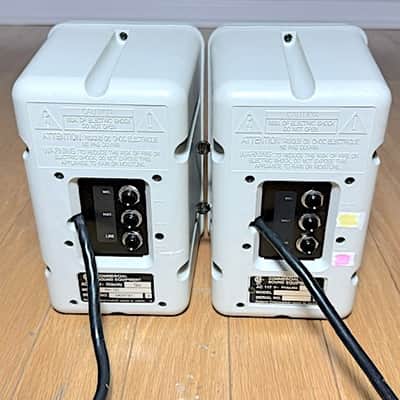 2- Roland MA-12C, White, Powered Nearfield Monitors w/ Mounting Brackets, Very Good Condition image 11