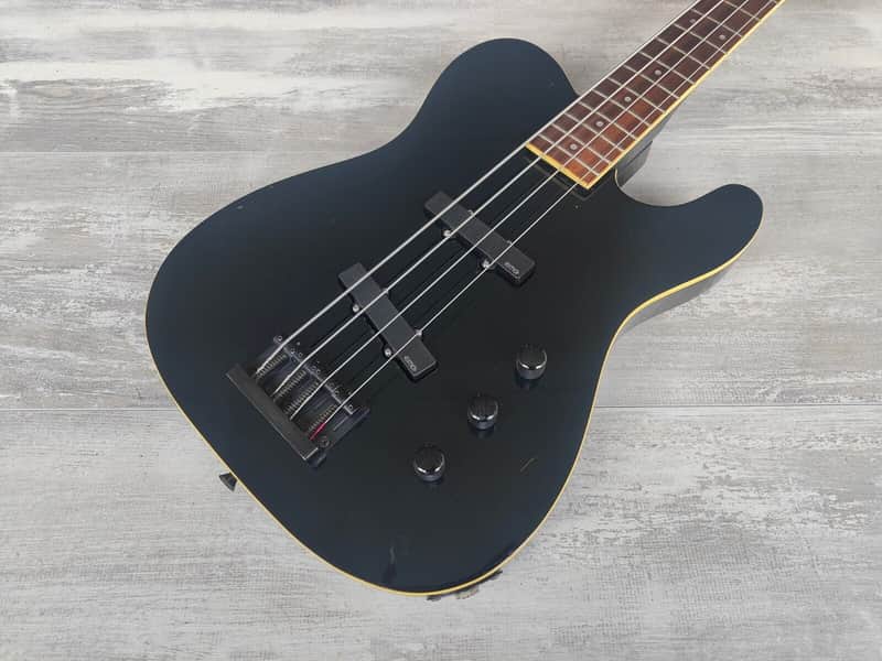 1990's Fernandes Japan TEJB-70 Telecaster Bass w/EMG's (Black) image 1