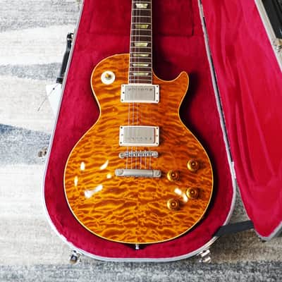Orville by Gibson LPS-QM MIJ 1993 Terada Highest Grade Solid Quilt Maple Top w/ Gibson Case image 6