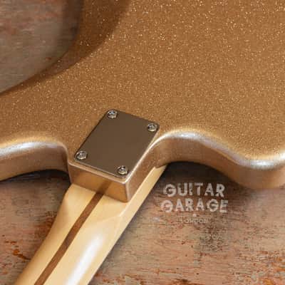 Fender USA Strat neck on a Custom Jazzmaster Thinline offset body Champagne Sparkle Fender USA pickups 4-way wiring Gotoh bridge - unique! image 20