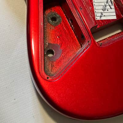 2008 Charvel USA San Dimas 2H Metallic Red Stratocaster Style Guitar Body Floyd Ready image 19