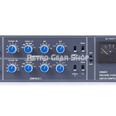 Neve 33609/C Discrete Stereo Compressor / Limiter 33609 Rev C Rare Vintage image 2