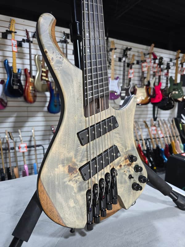 Ibanez EHB1505MS - Black Ice Flat w/ Panga w/Gig Bag & PLEK*D #545 image 1
