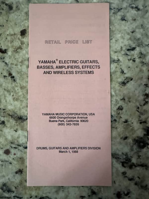 Yamaha Price List