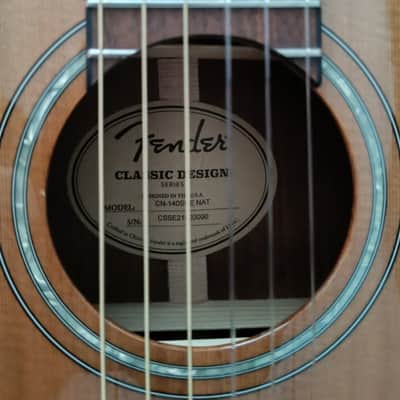 Fender CN-140SCE 2018 - Present - Natural image 6