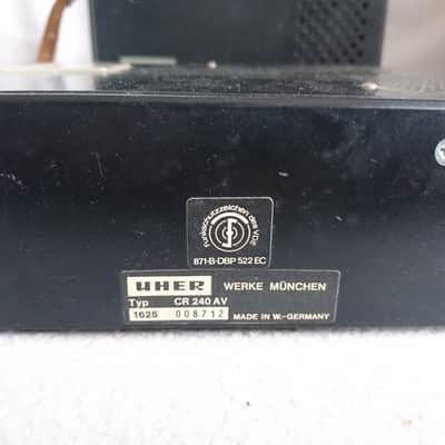 Uher CR 240 Portable Cassette Tape Recorder / Riporter Magnetophon image 6