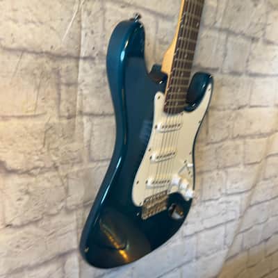 J Reynolds S Style Turquoise Electric Guitar image 4