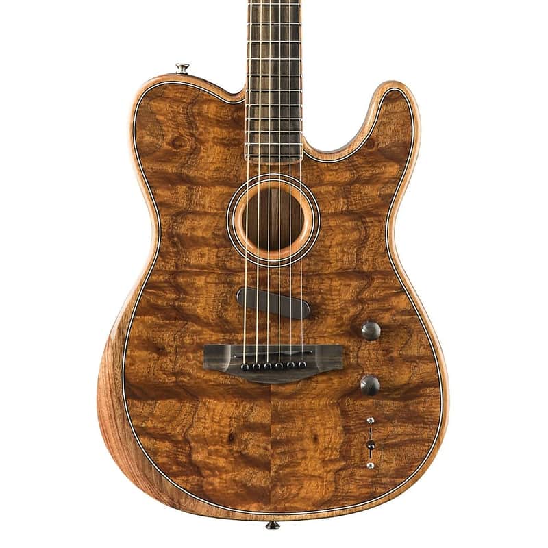 Fender American Acoustasonic Telecaster Exotic Koa image 3