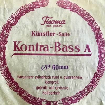 Lenzner Fisoma Gut Double Upright Bass String A Silver Plated Roundwound image 7
