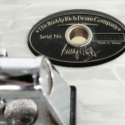 Buddy Rich Drum Co. - David Frangioni Collection, Buddy Rich Classic 5-Piece Kit, 24", 16", 16", 13", 5x14" - White Marine Pearl image 4