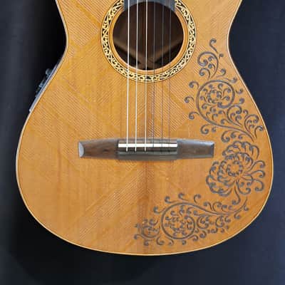 Blueberry Handmade Classical Nylon String Parlor Size Guitar image 11