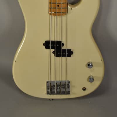 1989 Squier II Precision Bass White MIK image 2