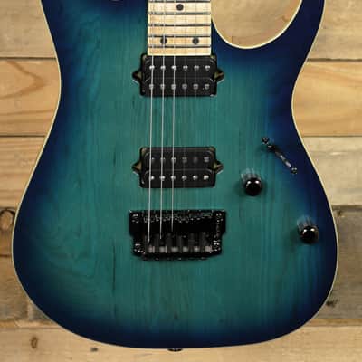 Ibanez Prestige RG652AHMFX Electric Guitar Nebula Green Burst w/ Case image 2
