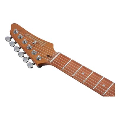 Ibanez AZ22S1F Standard 6-String Right-Handed Electric Guitar with Roasted Maple Neck and Jatoba Fretboard (Transparent Black Sunburst) image 6