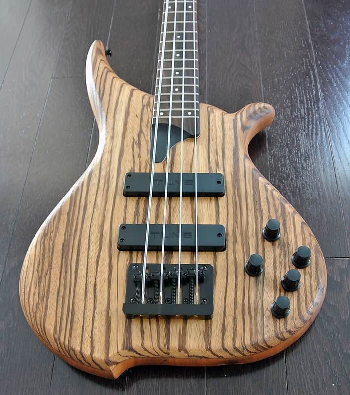 TUNE HatsunTWB43 ZW - 4 String Active Bass with Zebra Wood Top. Sale Priced!! image 1