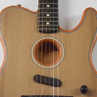 Fender Acoustasonic Telecaster Ebony Fingerboard Acoustic-Electric Guitar - Sonic Gray image 3