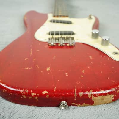 1964 Fender Duosonic, Translucent Red, Mahogany Body + OHSC image 12