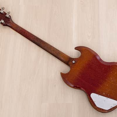 1962 Gibson Les Paul SG Standard Employee Guitar Cherry w/ Pat # Pickups, Sideways Vibrola, Case image 13