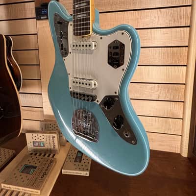 Fender Custom Shop 1966 Jaguar Journeyman Relic, Aged Daphne Blue, w/Painted Headcap and Lollars HSC 2020 image 4