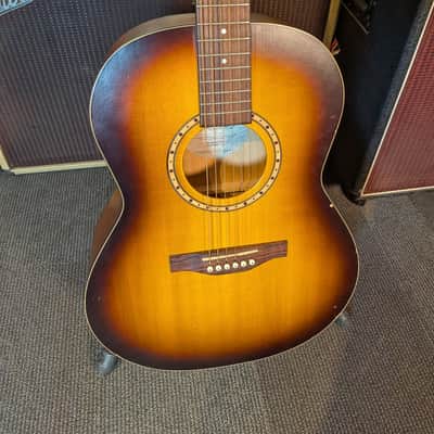 Simon & Patrick Songsmith Folk Acoustic Guitar w/Case - Sunburst (Used) image 3