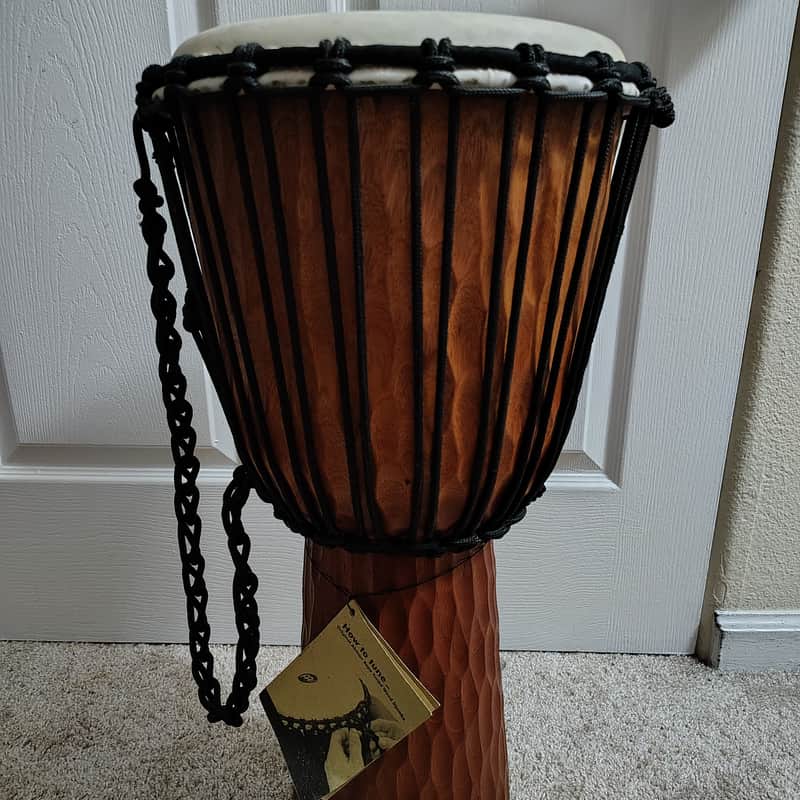 Meinl HDJ4-L Headliner Nile Series 12" Rope-Tuned Djembe - Large 2010s - Brown image 1