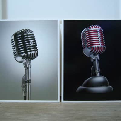 Rare Shure 5575LE 2014 - Satin Chrome dynamic cardioid microphone Low Z w all accessories image 9