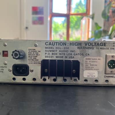 Summit Audio DCL-200 Dual Tube Compressor Limiter image 6